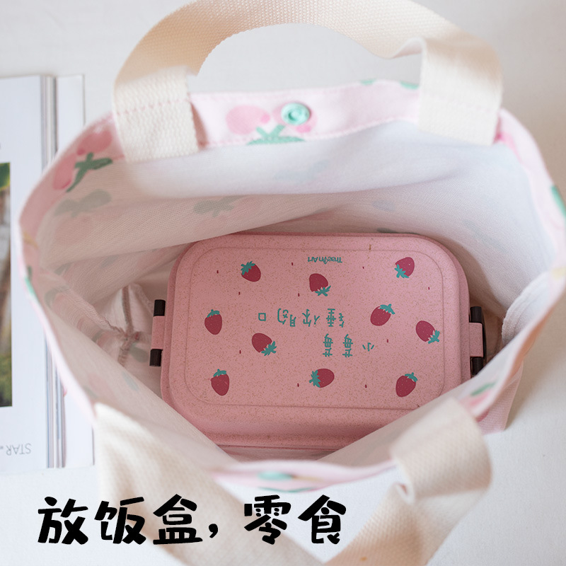 2022 New Fairy Handbag Student Lunch Box Bag Work out Hand Carrying Canvas Small Cloth Bag Handbag