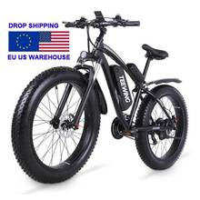 Drop Ship 48V 1000W 26 inch Fat Tire Electric Mountain Bike