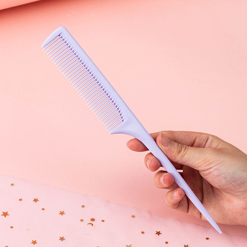 Sd701 Plastic Not Easy to Break Hair Distribution Comb Supermarket Supply in Stock Wholesale Large Color Pointed Tail Comb
