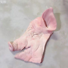 猪头肉批发新鲜猪肉去骨猪头皮人家猪面头肉连猪耳朵6-24斤如图片