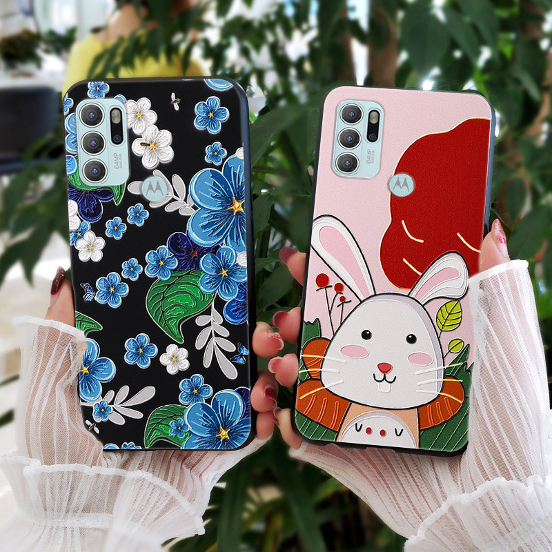 适用moto edge 2021手机壳凹凸质感浮雕创意印花彩绘热销2021新款