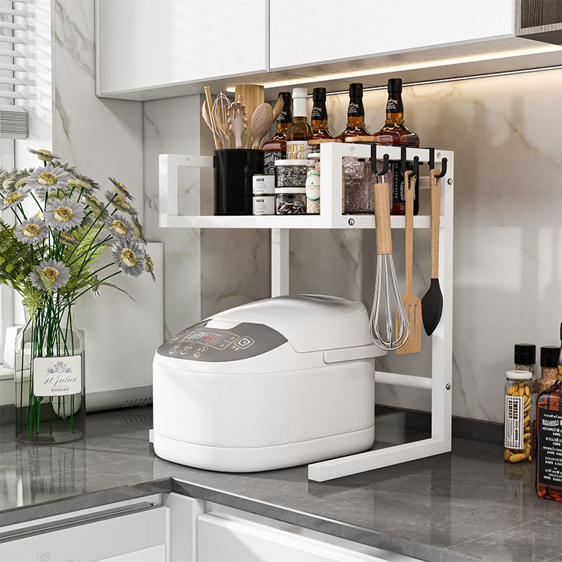 厨房置物架电饭锅空气炸锅烤箱烧水壶放电饭煲灶台加高台面收纳架