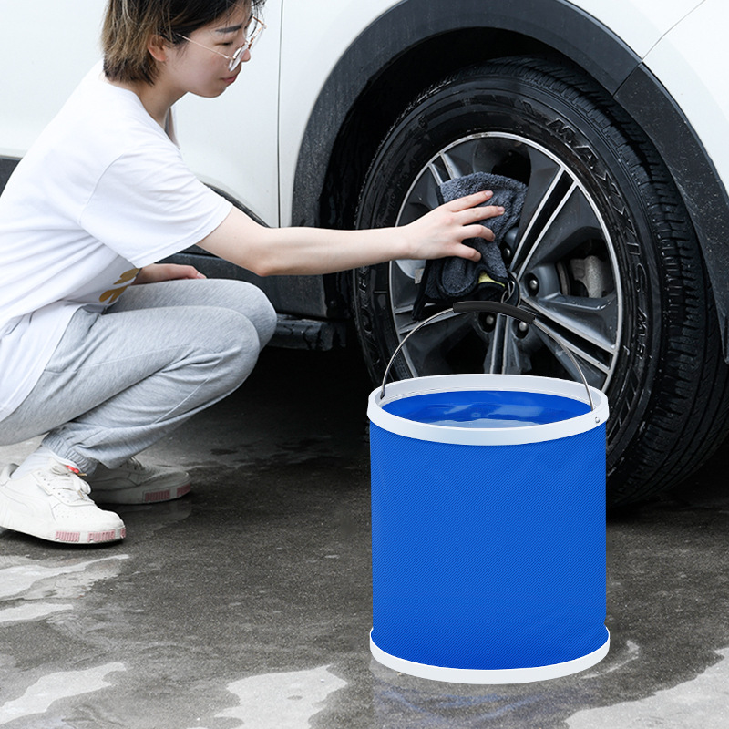 折叠水桶多功能户外便携式钓鱼车载洗车机专用收缩桶源头厂家直销