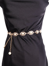 欧美时尚工厂珍珠系列腰链百搭连衣裙之时尚潮流腰链现货批发