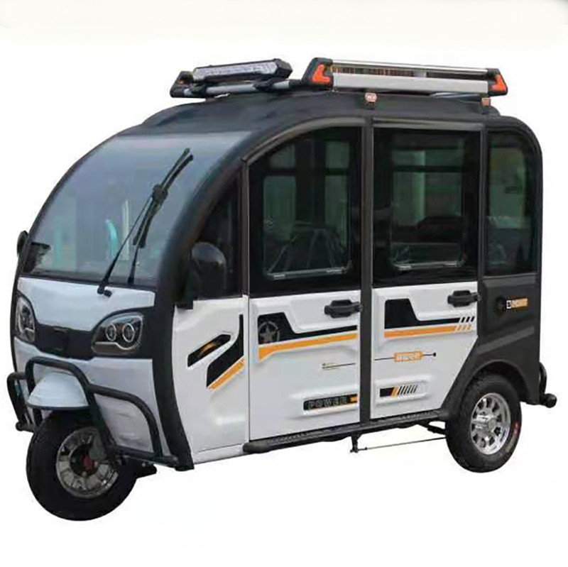 新款五门四座载客拉客全封闭带蓬家用代步电动车三轮车成人电瓶车