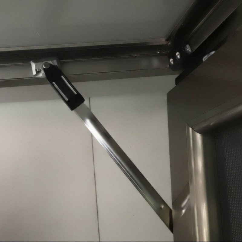 风撑断桥铝平开窗免打孔限位器防风撑杆内开内倒窗户角度