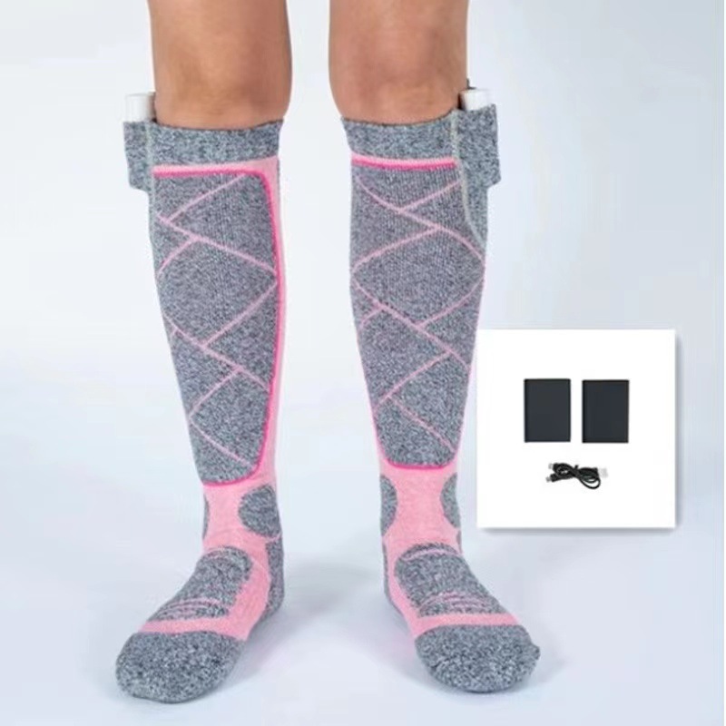 Thickened Winter Warm Socks Fever Socks Heating Home Socks Skiing Stockings Outdoor Men's and Women's Warm Feet Socks Fleece-Lined