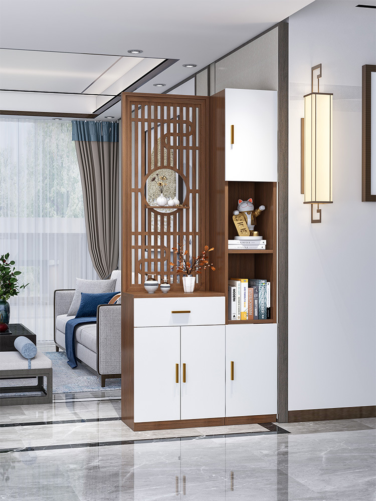 玄关柜隔断柜入户客厅置物架屏风鞋柜一体简约风进门装饰