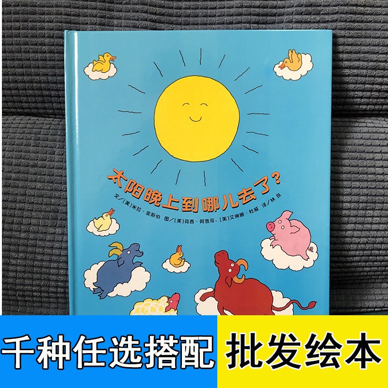 太阳晚上到哪去了 精装硬皮儿童绘本 关于孩子问题的解答适合亲子