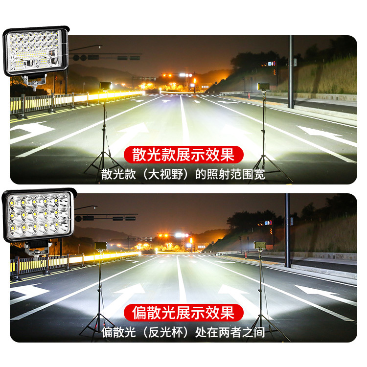 Car Led Spotlight Truck Laser Monitor 12v24v off-Road Vehicle Motorcycle Electric Lamp Headlight Modification Waterproof
