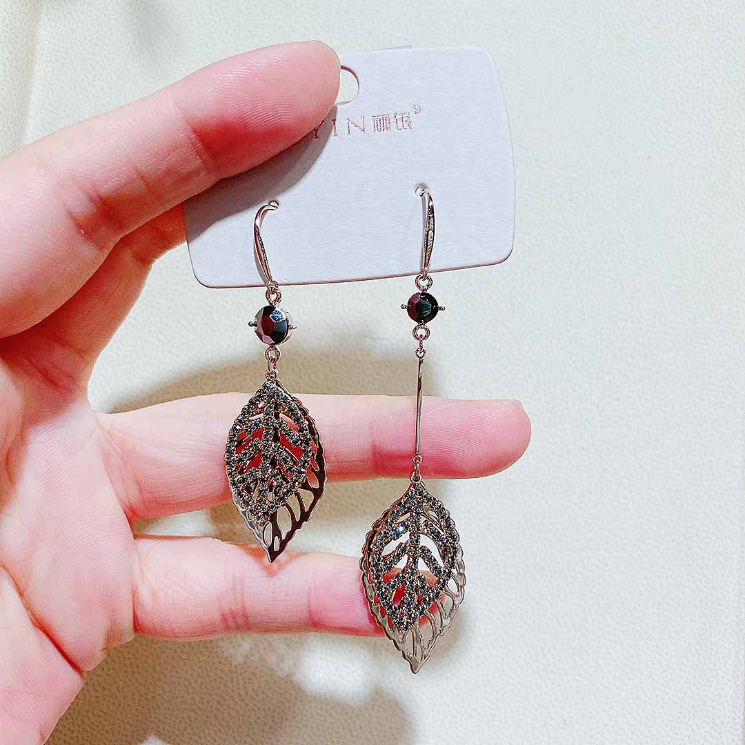 丽银饰品新款韩版自然几何形耳钉耳线耳扣时尚质感耳坠耳环1521qe