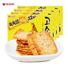 韩国进口食品好丽友高笑美饼干216g芝麻薄脆饼干网红充饥零嘴小吃