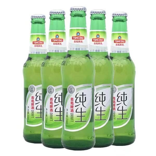 小瓶青岛纯生-纯生小瓶316ml*24瓶青岛纯生8度