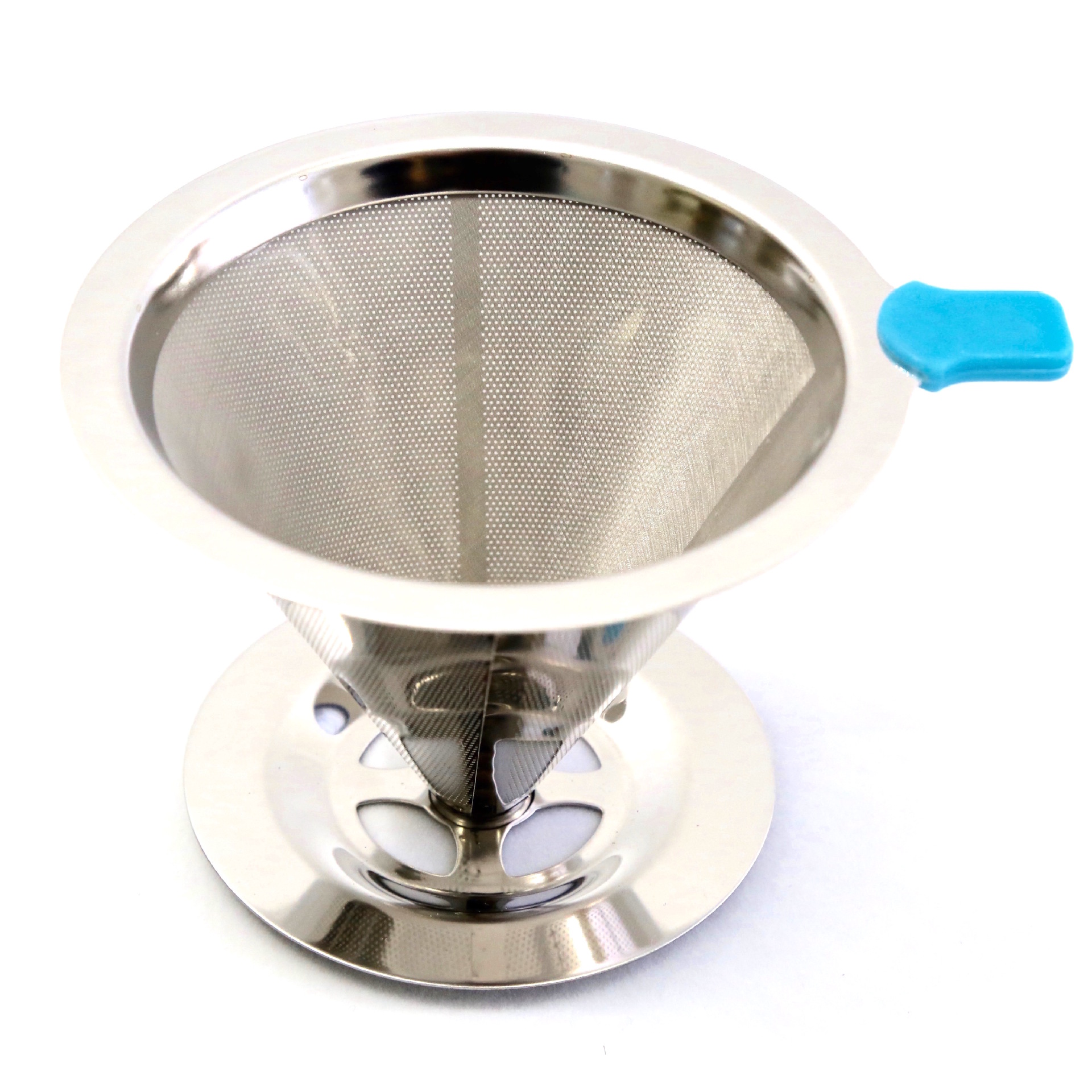 304不锈钢咖啡过滤器双层滤网家用办公咖啡过滤器具漏斗式过滤网