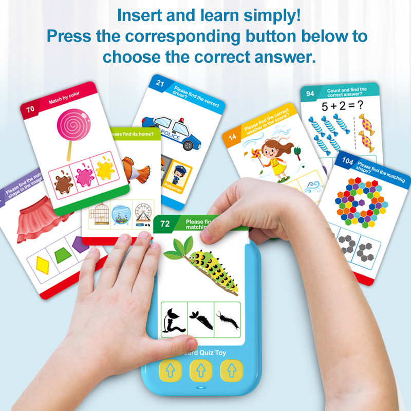 Cross-Border New Arrival English Card-Inserting Learning Machine Children's Educational Intelligent Toy English Sound Early Learning Machine