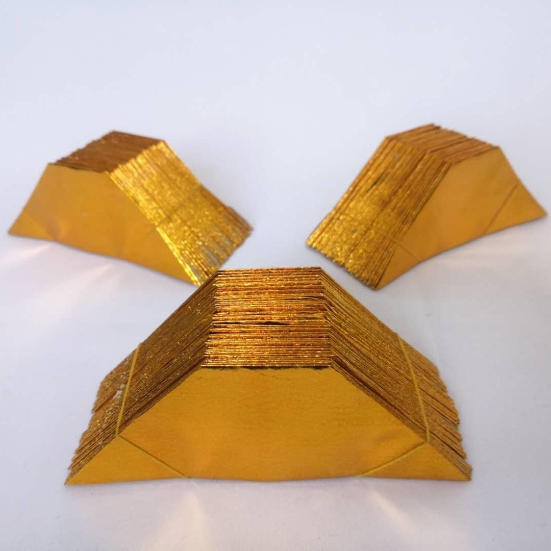 烧纸元宝10*13半成品塑封元宝纸钱金银纸佛教殡葬用品批发4万一箱