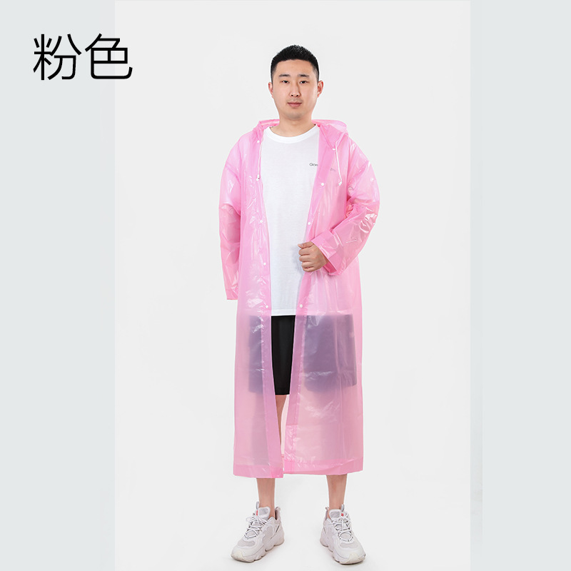 Outdoor Travel Eva Fashion and Environment-Friendly Lightweight Raincoat Manufacturer? Non-Disposable Thickened Adult Raincoat