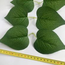 仿真绣球花叶DIY手工丝网花插花配件向日葵叶丝印绣球叶