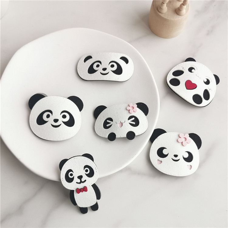 日系可爱黑白大熊猫小动物bb夹发饰发夹panda日韩软萌妹头饰女ins