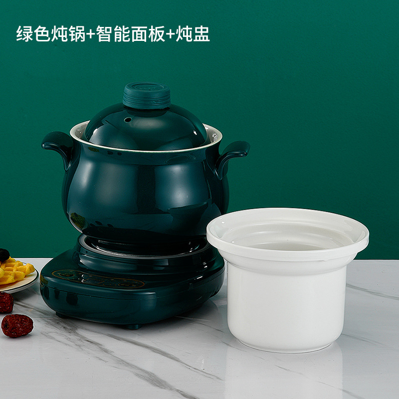 Mini Household Multi-Functional Split Electric Stewpot Stewing out of Water Ceramic Health Pot Office Porridge Soup Pot Slow Cooker