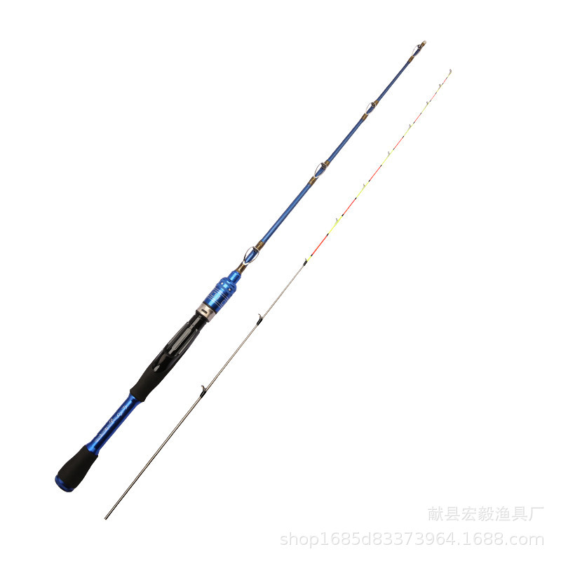 Titanium Alloy Fishing Rod Carbon Positioning Microlead Soft Tail Boat Fishing Rod Full Titanium Semi-Titanium Double Slightly Bridge Fishing Rod Entity Supply