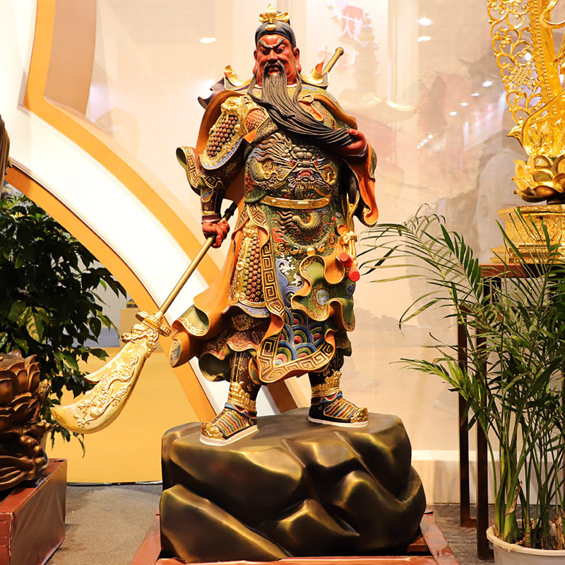53米关公神像铜像武财神关二爷关公像像摆件