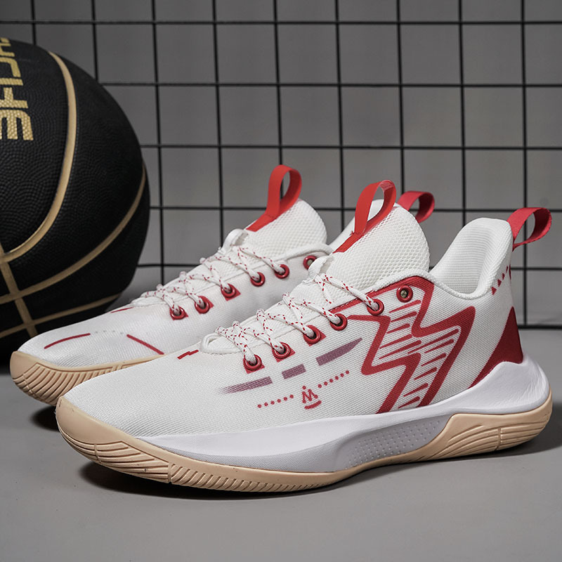 低帮篮球鞋男女网面透气防滑耐磨实战减震轻便软底学生运动鞋战靴