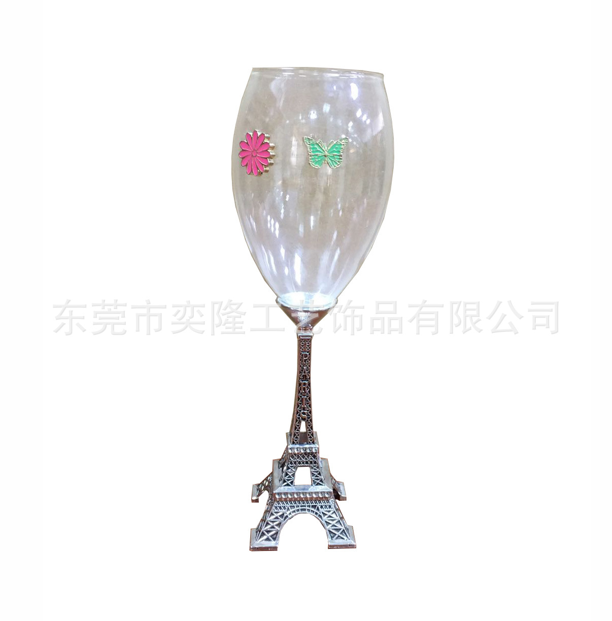 法国巴黎特色埃菲尔铁塔红酒杯 香槟杯马丁尼杯 仿古效果鸡尾酒杯