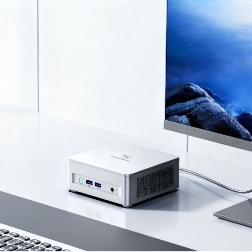 铭凡锐龙R5-7545U迷你电脑小主机高性能游戏办公主机UM750L SLIM