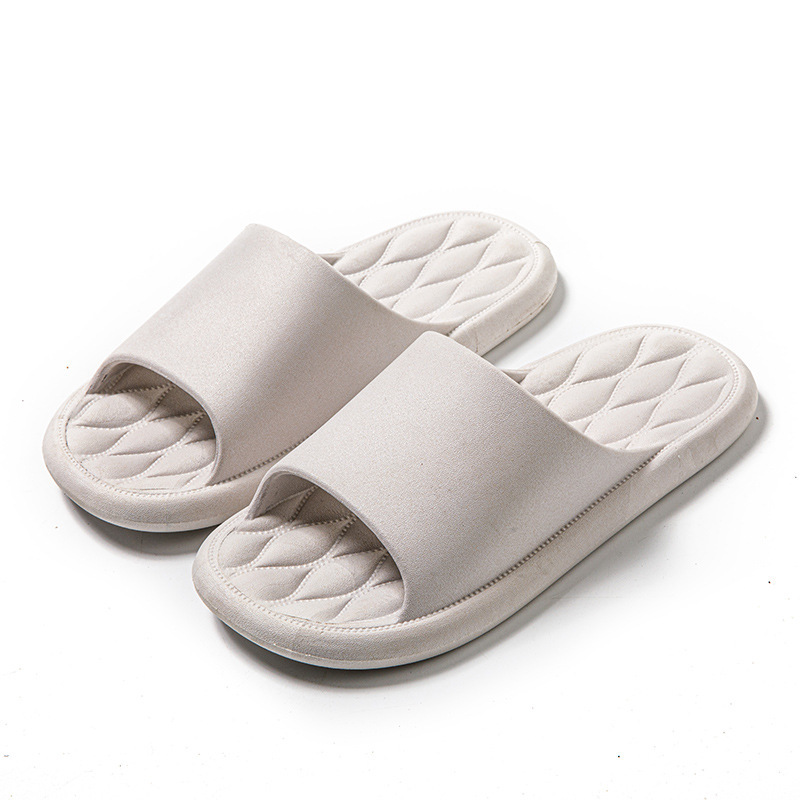 Fashion Slippers for Women Summer Household Bathroom Bath Non-Slip Home Couple Korean Style Simple Outdoor Soft Slippers for Men