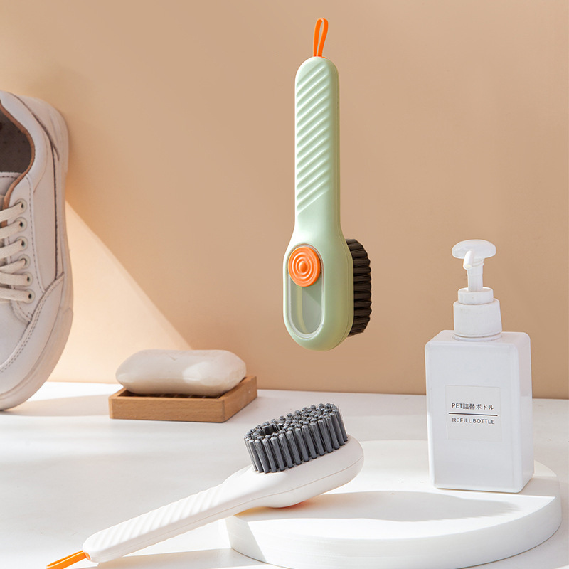 Automatic Liquid-Adding Laundry Brush Shoe Brush Student Dormitory Soft Hair Laundry Detergent Liquid-Adding Shoe Brush Shoe Brush Press Shoe Brush