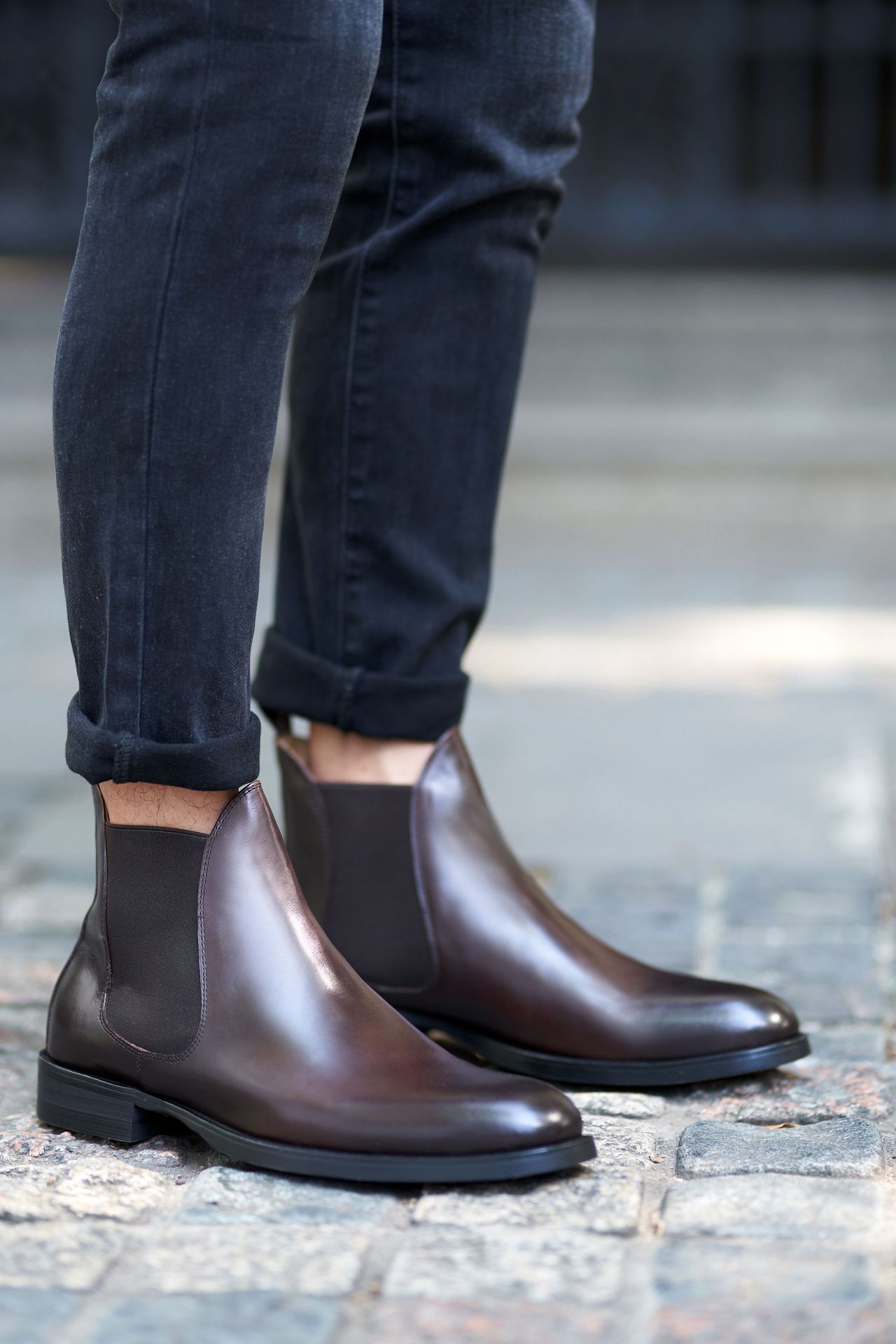 商务时尚男靴切尔西靴男士百搭皮靴欧美男靴正装皮靴皮靴时尚男靴