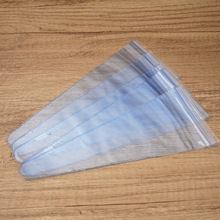PVC理发剪刀宠物剪刀透明纽扣包装袋PVC工具袋蓝色透明剪刀包装套