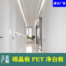 PET净白板碳晶板竹炭木金属木饰面板家用护墙板工程专用工厂直销