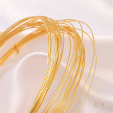 保色18K包金半硬线软铜丝线缠绕线定型金线手工diy材料饰品配件