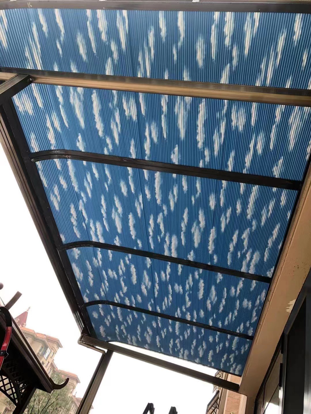 阳光房遮阳顶帘防晒日夜蜂巢帘室内手动推拉隔热电动玻璃房天棚帘