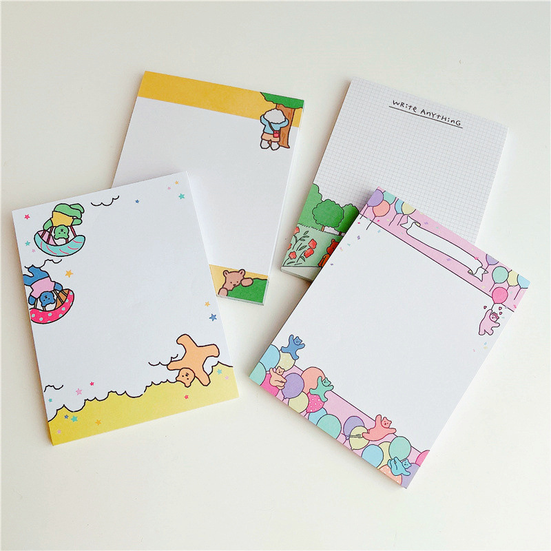 卡通ins同款dailylike便签本记事可撕无粘性创意可爱女学生便签本