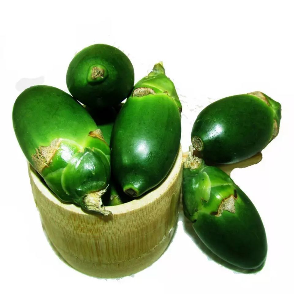 海南青槟榔生果乐东陵水槟榔新鲜槟榔现摘20克装生槟榔带配料包邮