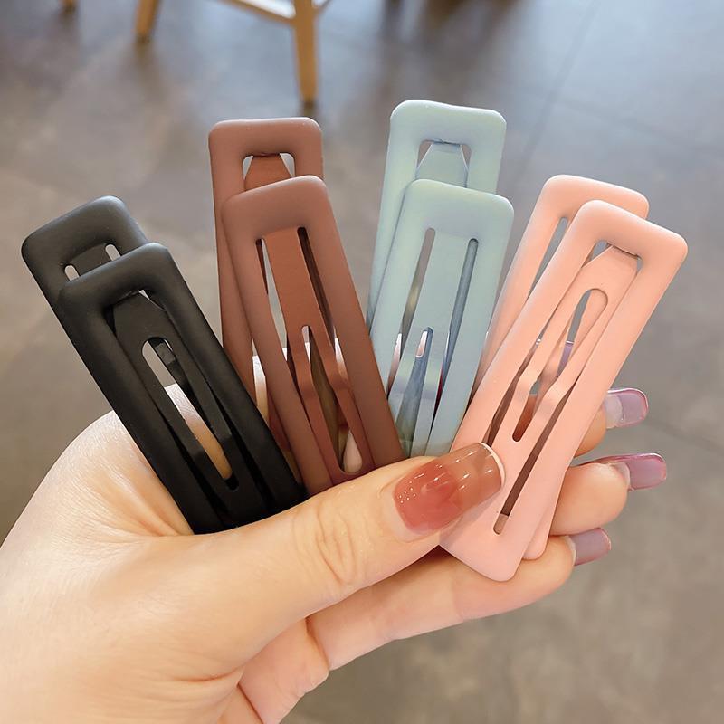 韩国磨砂发夹女后脑勺碎发侧边刘海夹子简约发卡bb夹卡子夏季头饰