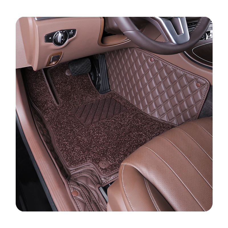 专用于路虎宝马保时捷大众奥迪奔驰单个主驾汽车脚垫双层丝圈地毯