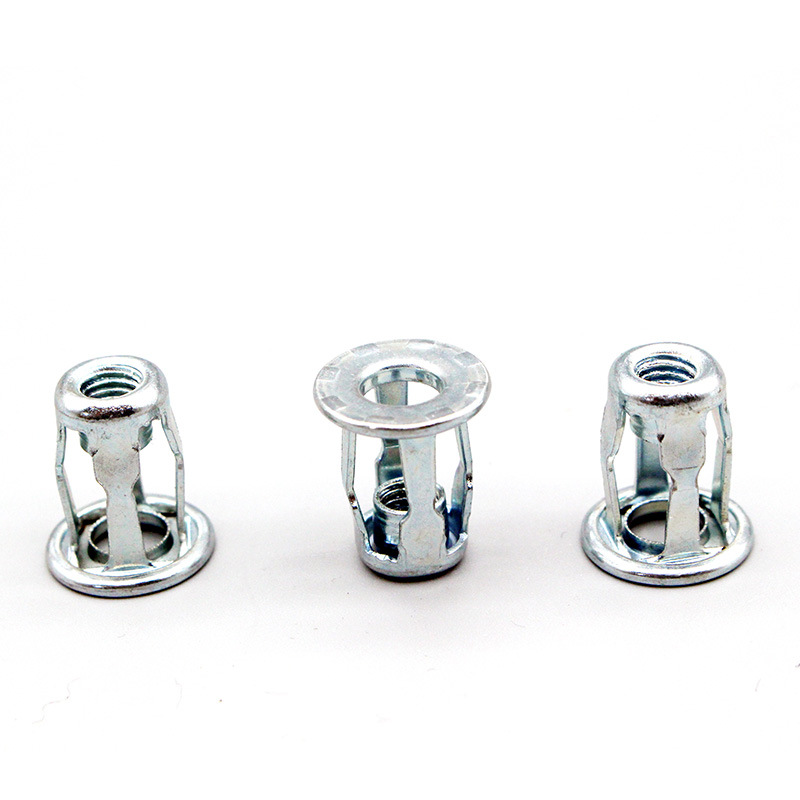 花瓣螺母中空膨胀花瓣拉铆螺丝灯笼型m5m6空心铁皮锚固杰克螺母