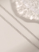 欧美新款个性简约造型S925纯银项链女小众ins设计感