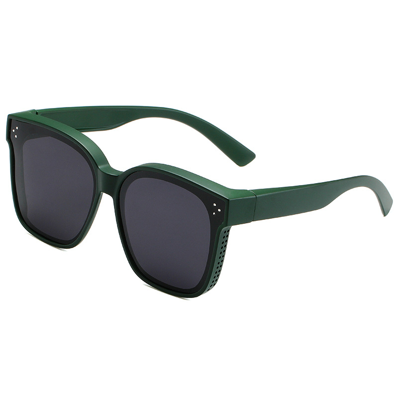 Polarized Set of Glasses Large Frame Myopic Sunglasses Men's Driving Driver Special Summer Sun-Resistant Sunglasses Women's High Sense Glasses