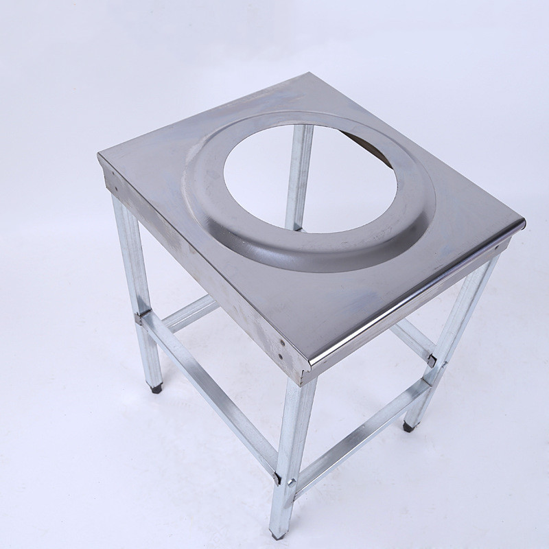 不锈钢中压猛火灶架子商用燃气灶单口炉架落地猛火灶双口简易架