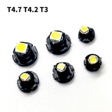 汽车仪表灯T3 T4.2 T4.7 1smd 1210 LED仪表灯灯泡空调灯时钟车灯