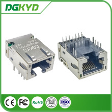 RJ45网络连接器   带灯带翅   带滤波器10G DGKYD