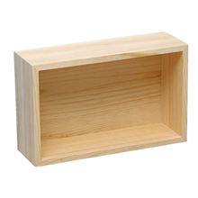 竹制玻璃盖木盒实木方盒子木质收纳盒透明包装礼盒小木盒