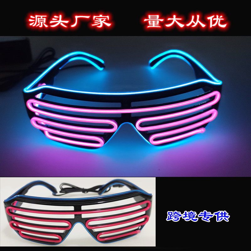 Christmas Blinds Glowing Glasses Stage Bar Music Festival Performance Atmosphere Cheer Fluorescent Props Supplies