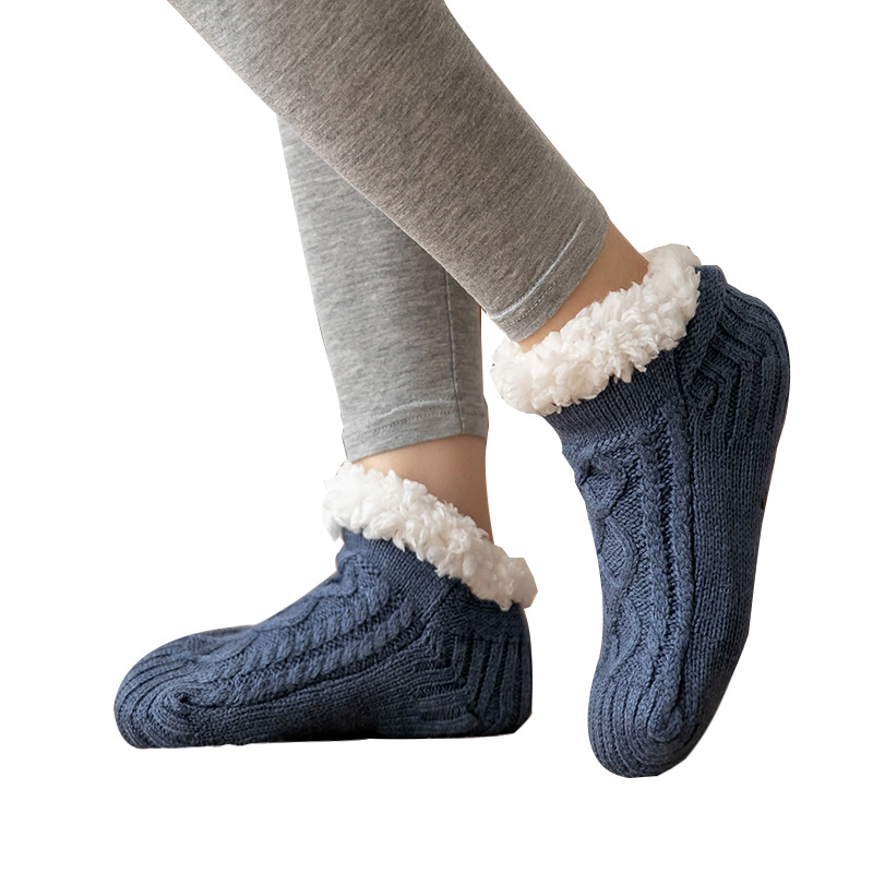 Winter Floor Socks Adult Women's Home Maternity Socks Snow Socks Sleep Carpet Socks Leg Warmer Slippers Socks Men's Non-Slip