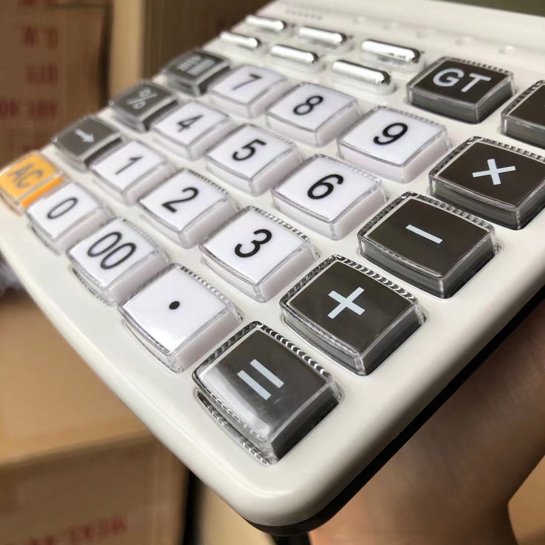 joinus众成牌js-728 真人语音12位计算器 透明按键不易磨损